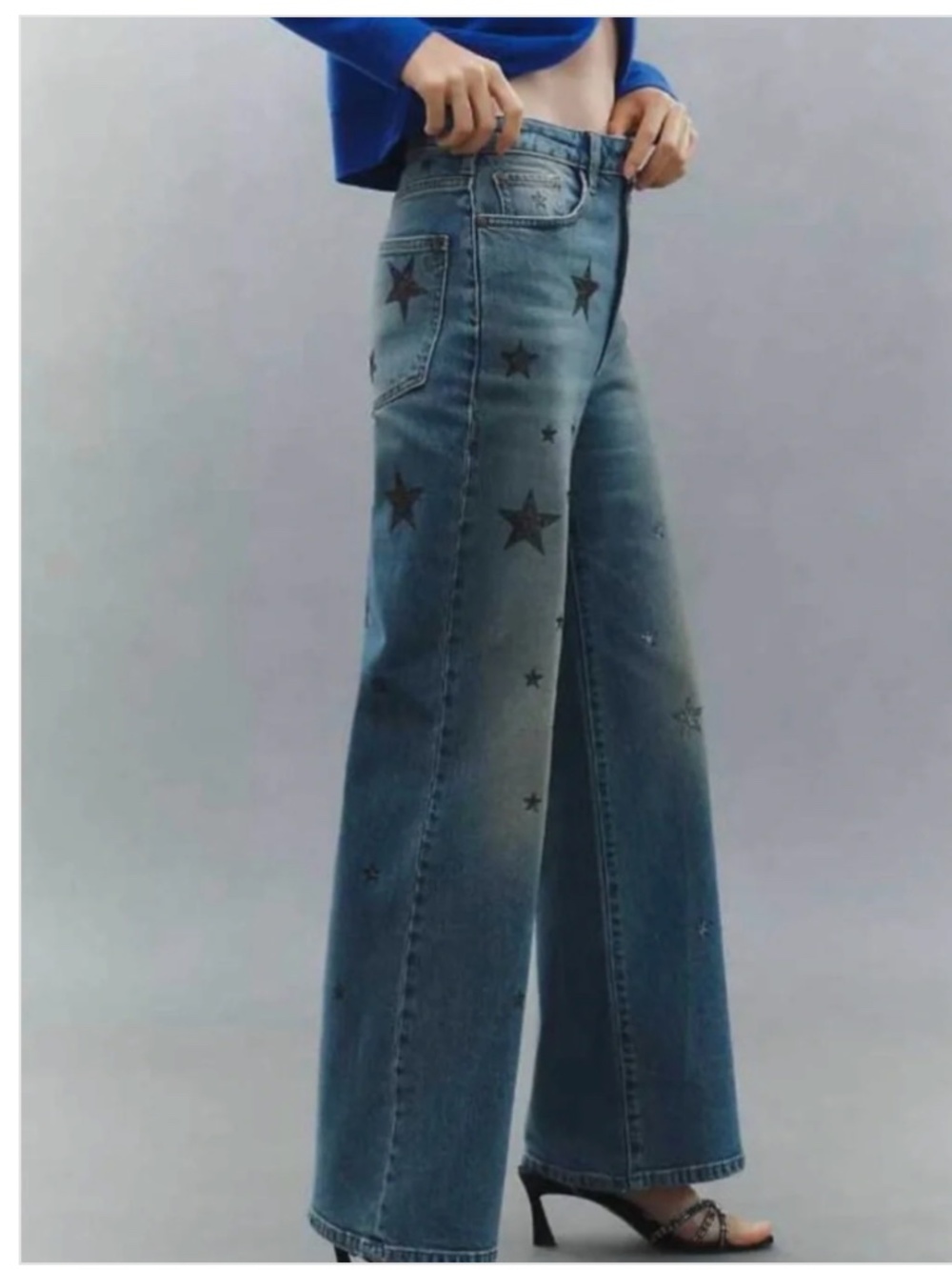 Pilcro Austyn High-Rise Cuffed Wide-Leg Jeans 27P NWT